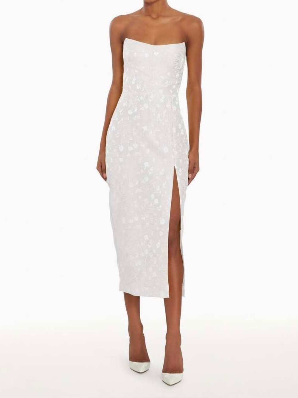 Amanda Uprichard Strapless Ivy Dress in white size S _NWT